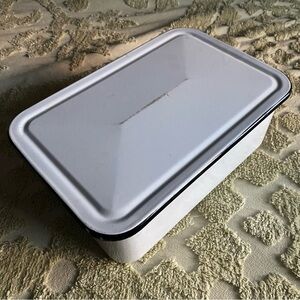 Vintage Enamelware Breadbox